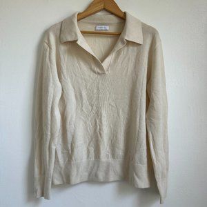 Italic Camila Airy Cashmere Collared Sweater
